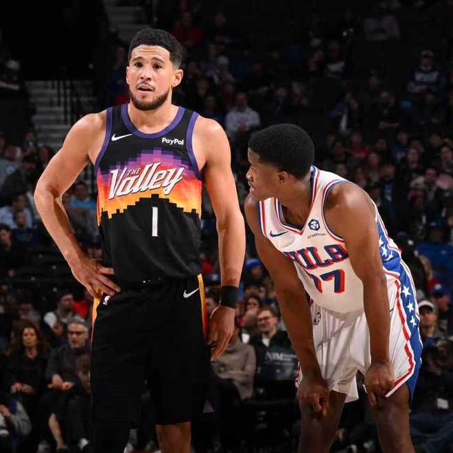 恩比德喬治缺席！布克27分太陽滅76人獲3連勝 格林時(shí)隔33場復(fù)出